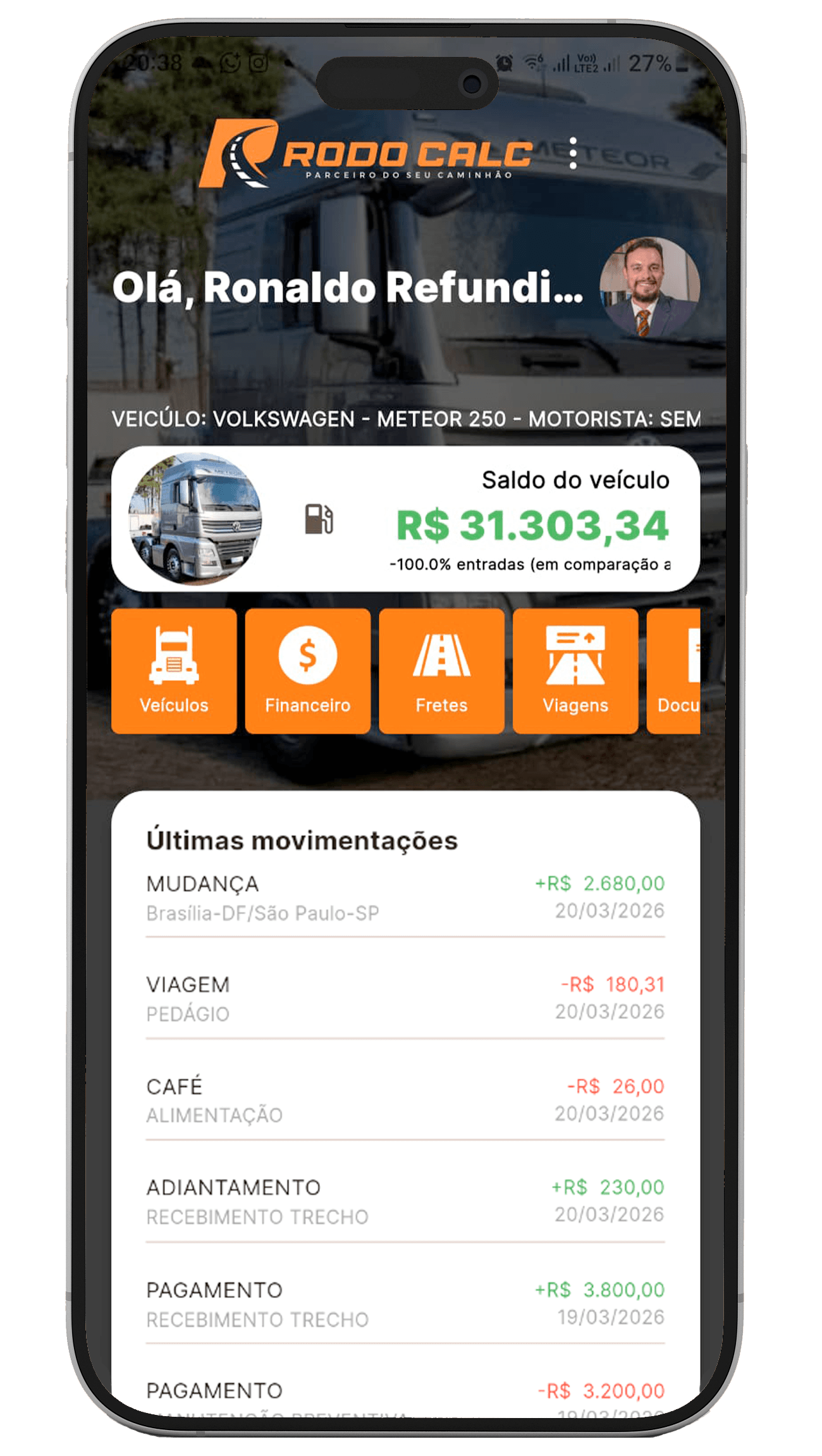 Rodo Calc - C&aacute;lculo de Frete