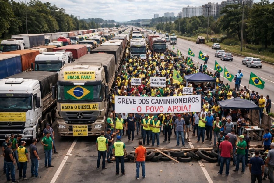 Alta do diesel pode levar caminhoneiros à greve no Brasil